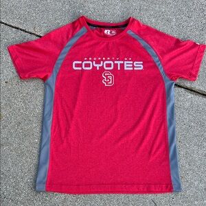 Russell Athletic Kids Red and Gray Coyotes Tee